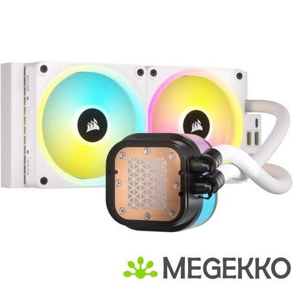Grote foto corsair icue link h100i rgb white computers en software overige computers en software