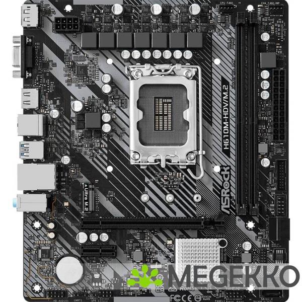 Grote foto asrock h610m hdv m.2 r2.0 computers en software moederborden