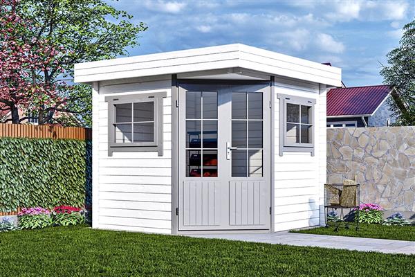 Grote foto blokhut 2556 plus tuin en terras tuinhuisjes en blokhutten