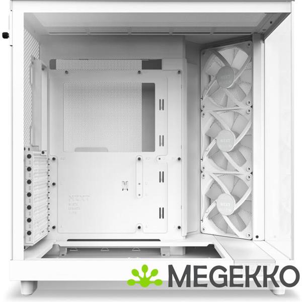 Grote foto nzxt h6 flow rgb white computers en software behuizingen en kasten