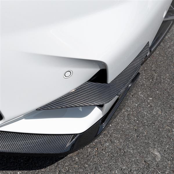 Grote foto dit betreft een set bmw g90 g99 m5 sq carbon canards voorbumper auto onderdelen tuning en styling