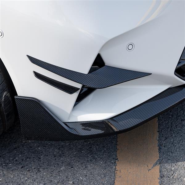 Grote foto dit betreft een set bmw g90 g99 m5 sq carbon canards voorbumper auto onderdelen tuning en styling