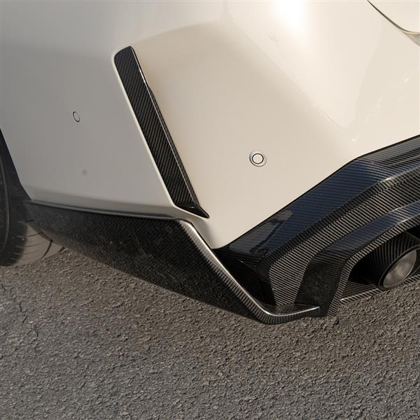 Grote foto dit betreft een set bmw g90 g99 m5 sq carbon reflector cover achterbumper auto onderdelen tuning en styling