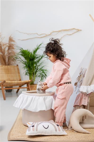Grote foto set xxl tipi tent cute frills met accessoires xxl set tipi tent speelmat 4 kussens speelmand kinderen en baby overige