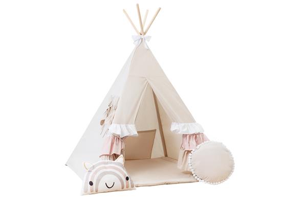 Grote foto tipi tent cute frills met accessoires tipi tent 2 kussens en speelmatras kinderen en baby overige