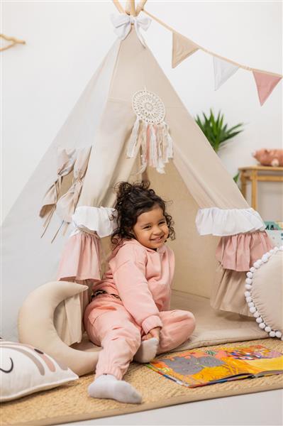 Grote foto tipi tent cute frills met accessoires tipi tent 2 kussens en speelmatras kinderen en baby overige