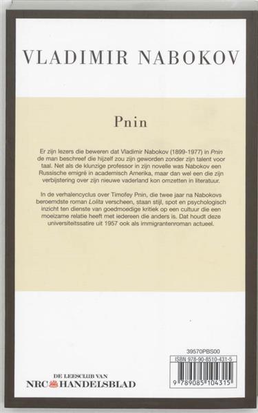 Grote foto pnin boeken literatuur