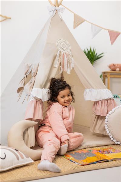 Grote foto tipi tent cute frills met accessoires tipi tent 2 kussens en speelmatras kinderen en baby overige