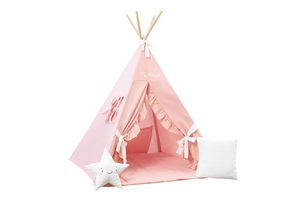 Grote foto tipi tent strikje met accessoires tipi tent 2 kussens en speelmatras kinderen en baby overige