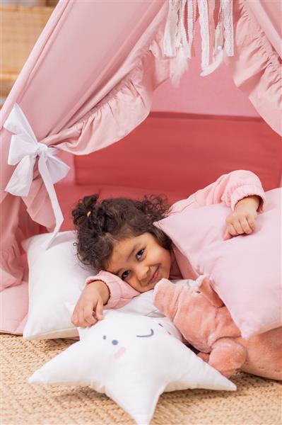 Grote foto tipi tent strikje met accessoires tipi tent 2 kussens en speelmatras kinderen en baby overige