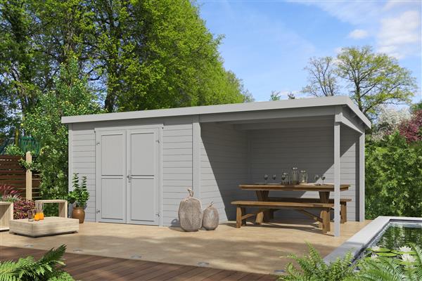 Grote foto blokhut met overkapping kjeld 550x250 tuin en terras tuinhuisjes en blokhutten