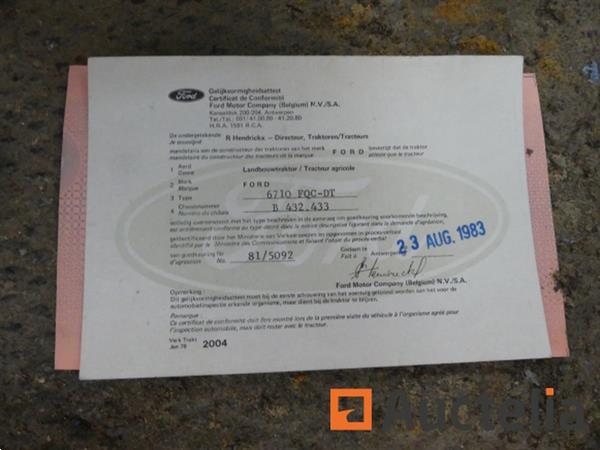 Grote foto ford 6710 sneeuwploeg tractor agrarisch tractoren