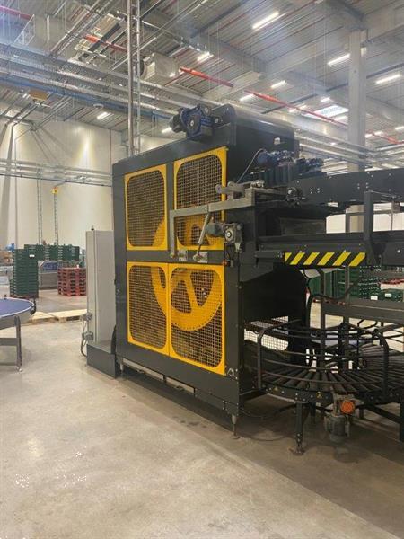 Grote foto tarend rcd roterende dozenlediger voor fruit in dozen van 40 60 cm breed compleet met rolleninspec agrarisch tuinbouw
