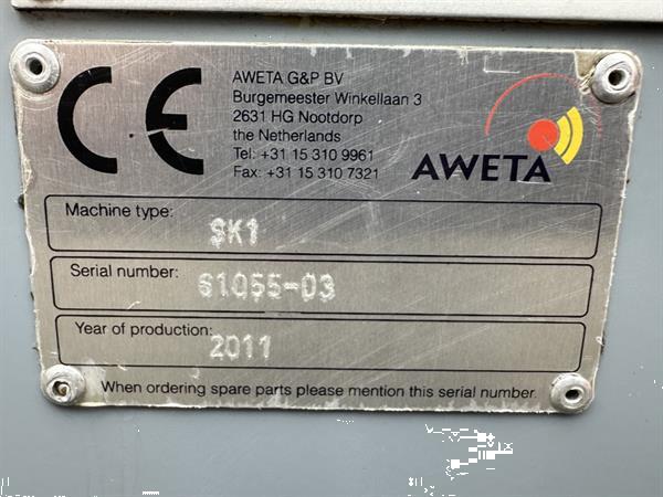 Grote foto aweta sk1 komkommersealmachine met toevoerband agrarisch tuinbouw