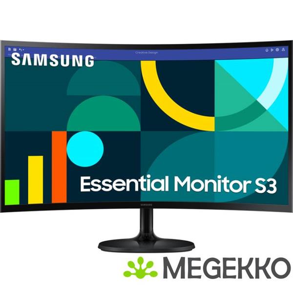 Grote foto samsung essential s3 ls27d360gauxen 27 full hd 100hz curved va monitor computers en software overige computers en software