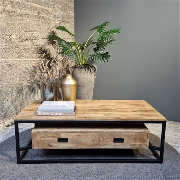 Grote foto salontafel len 2 lades 120x60x45 cm huis en inrichting eettafels