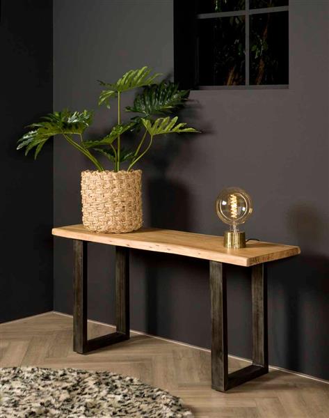 Grote foto sidetable urbania 150 cm acacia huis en inrichting eettafels