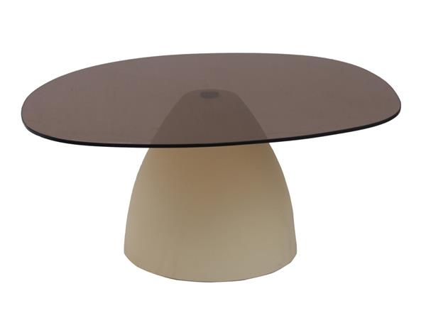 Grote foto salontafel brix mylon 86 cm organische vorm huis en inrichting eettafels