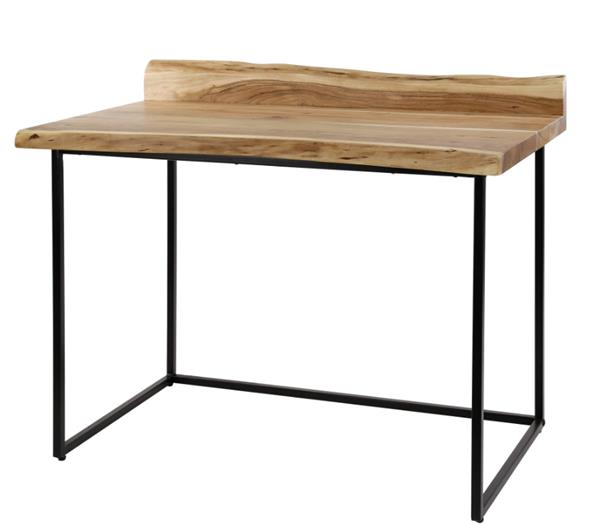 Grote foto bureau live edge massief acacia naturel 110x60 cm huis en inrichting stoelen
