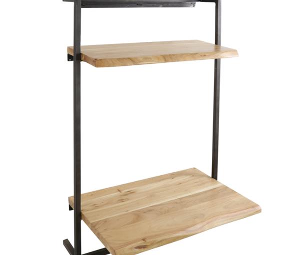 Grote foto bureau air solid massief acacia naturel huis en inrichting stoelen