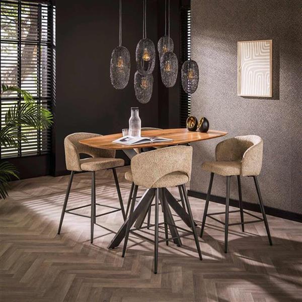 Grote foto bartafel arhus 140 cm acaciahout huis en inrichting eettafels