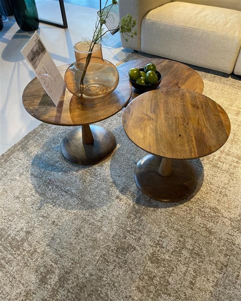 Grote foto salontafel brix vivian 60x60x38 cm mangohout naturel huis en inrichting eettafels