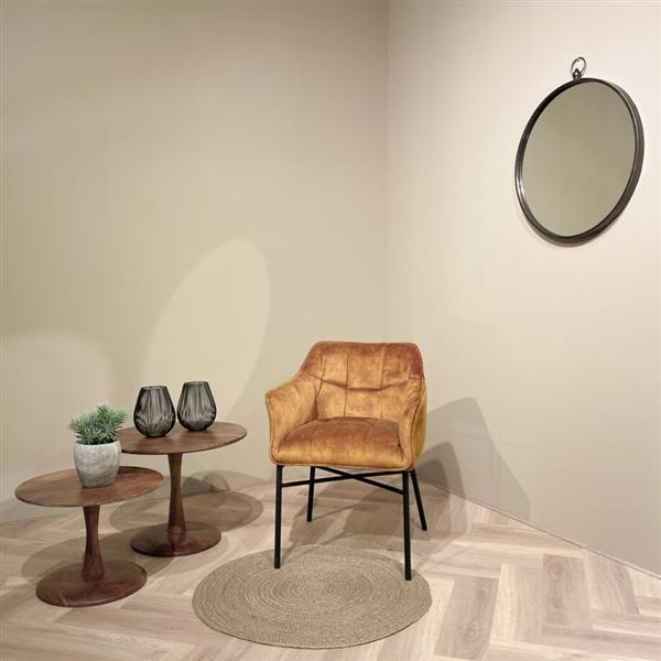 Grote foto salontafel brix vivian 60x60x38 cm mangohout naturel huis en inrichting eettafels