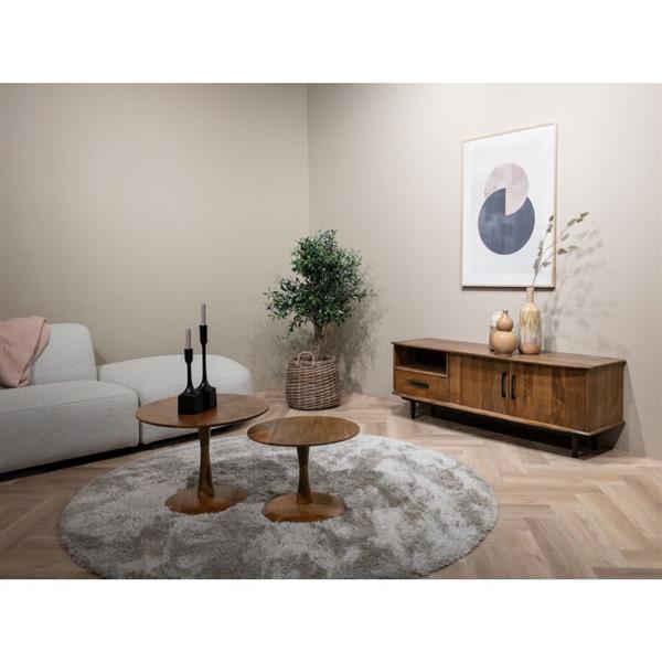 Grote foto salontafel brix vivian 60x60x38 cm mangohout naturel huis en inrichting eettafels