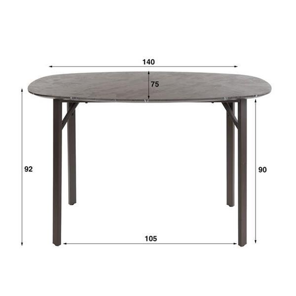 Grote foto bartafel deens ovaal 140 cm huis en inrichting eettafels