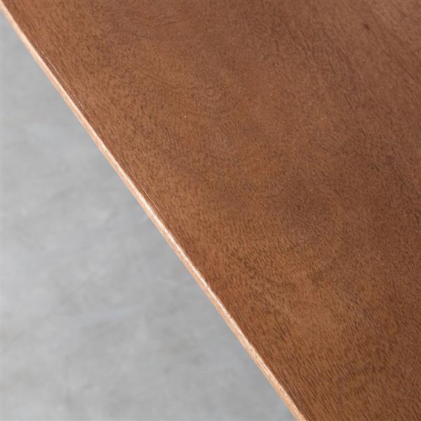 Grote foto eettafel fly 220x100x76 cm nature smooth mangohout huis en inrichting eettafels