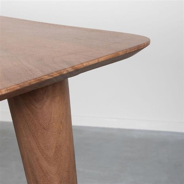 Grote foto eettafel fly 220x100x76 cm nature smooth mangohout huis en inrichting eettafels