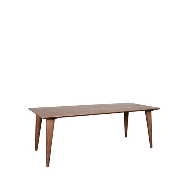 Grote foto eettafel fly 220x100x76 cm nature smooth mangohout huis en inrichting eettafels