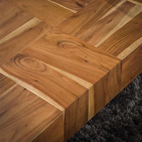 Grote foto salontafel blocks 150x60 cm acaciahout rechthoekig huis en inrichting eettafels