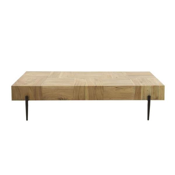 Grote foto salontafel blocks 150x60 cm acaciahout rechthoekig huis en inrichting eettafels