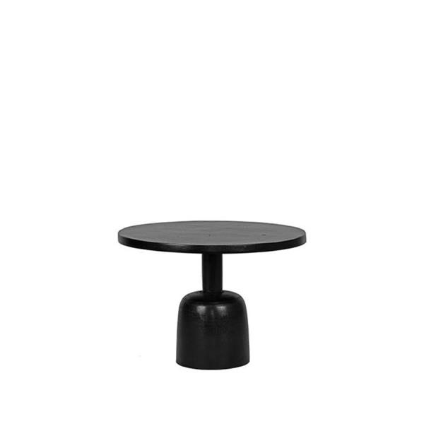 Grote foto salontafel wink 70x70x45 cm zwart metaal huis en inrichting eettafels