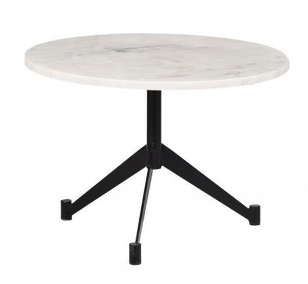 Grote foto bijzettafel brix yara wit marmer 55 cm huis en inrichting eettafels