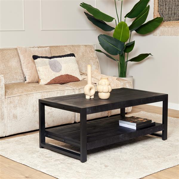 Grote foto salontafel britt black edition dubbelblad 110x60x45 cm huis en inrichting eettafels