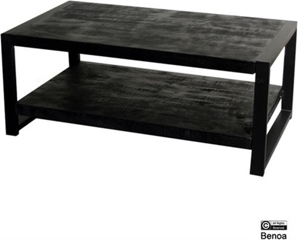 Grote foto salontafel britt black edition dubbelblad 110x60x45 cm huis en inrichting eettafels