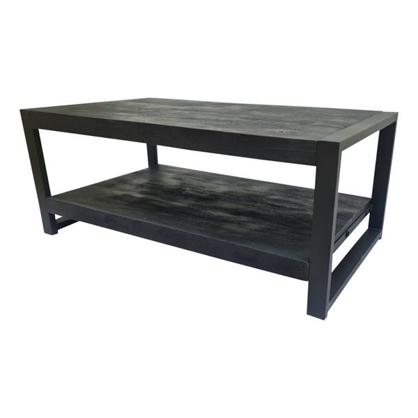 Grote foto salontafel britt black edition dubbelblad 110x60x45 cm huis en inrichting eettafels