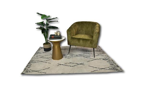 Grote foto ronde bijzettafel miracle 40x50 cm marmer goud metaal huis en inrichting eettafels