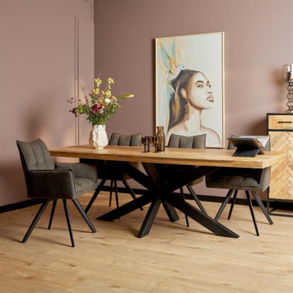 Grote foto eetkamertafel denver rechthoek matrixpoot 200 cm huis en inrichting eettafels