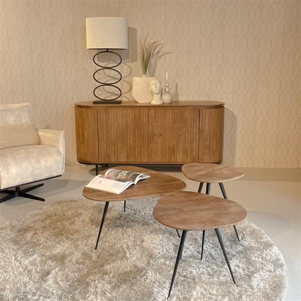 Grote foto salontafel brix loua set van 3 huis en inrichting eettafels