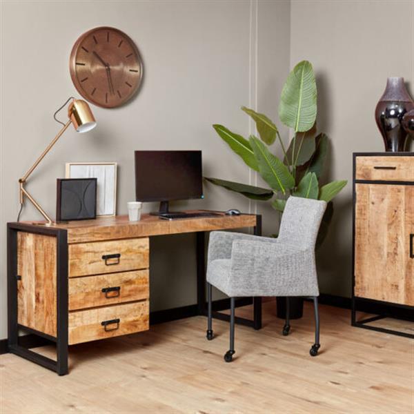Grote foto bureau boaz 3 lades 145x58x74 cm huis en inrichting stoelen