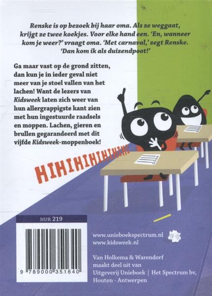 Grote foto kidsweek moppenboek kidsweek 5 boeken overige boeken