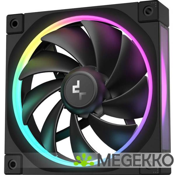 Grote foto deepcool fl12 3 in 1 computer behuizing ventilator 12 cm zwart 3 stuk s computers en software overige computers en software