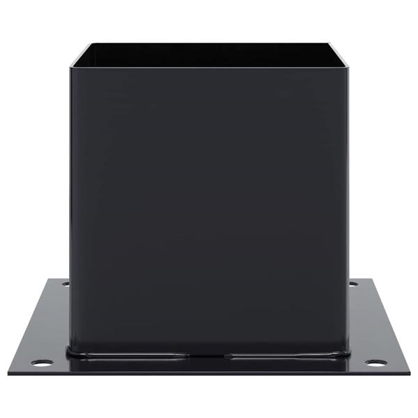 Grote foto vidaxl spokkels vierkant 4 st 141x141 mm gepoedercoat staal antraciet tuin en terras overige tuin en terras