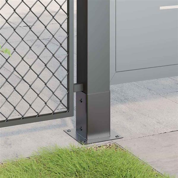 Grote foto vidaxl spokkels vierkant 12 st 91x91 mm antraciet staal gepoedercoat tuin en terras overige tuin en terras