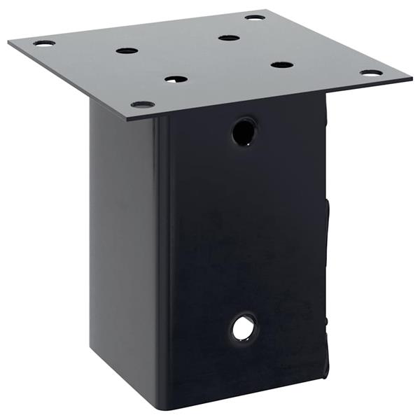 Grote foto vidaxl spokkels vierkant 12 st 91x91 mm antraciet staal gepoedercoat tuin en terras overige tuin en terras