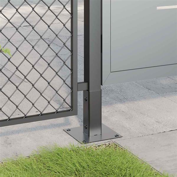 Grote foto vidaxl spokkels vierkant 4 st gepoedercoat staal antraciet tuin en terras overige tuin en terras