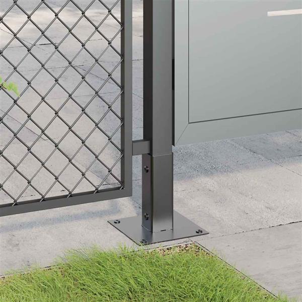 Grote foto vidaxl paonderstellen vierkant 4 st gepoedercoat staal antraciet tuin en terras overige tuin en terras